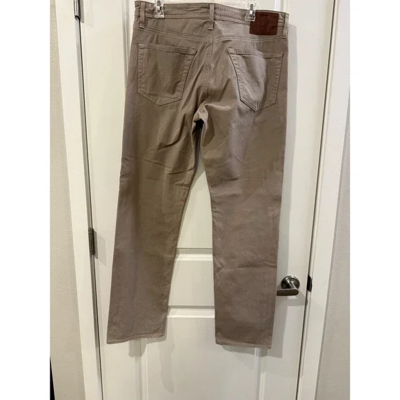 AG Adriano Goldschmied The Graduate Tailored Leg Khaki Pants Mens 34x32 1174SUD